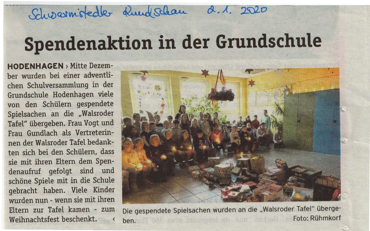 Spendenaktion Spendenaktion